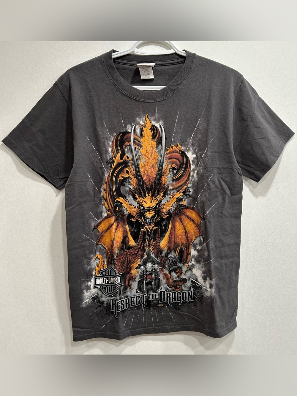 Harley-Davidson Black "Respect the Dragon" Graphic T-Shirt